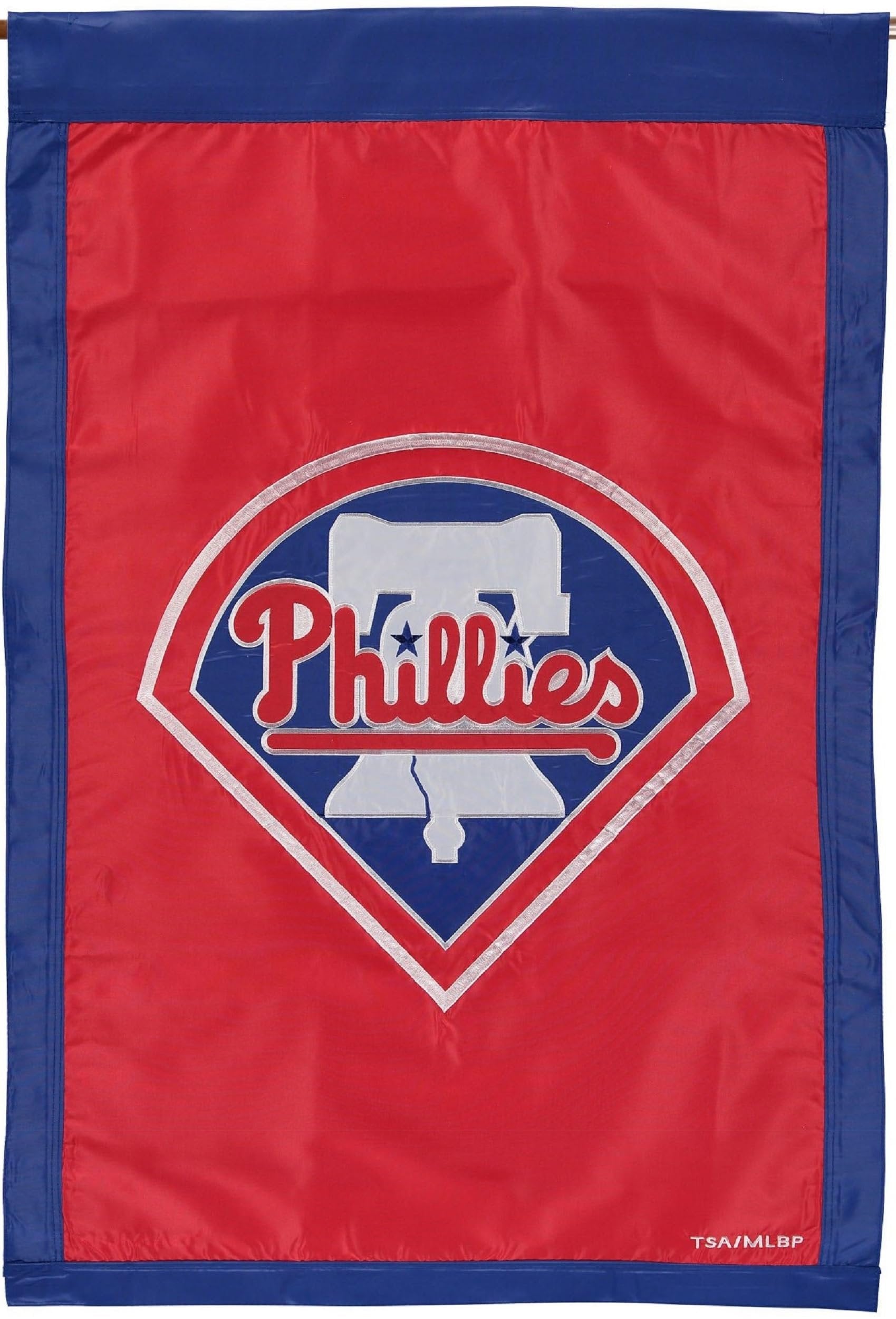 Philadelphia Phillies Premium Double Sided House Flag Banner, Applique Embroidered, 28x44 Inch, Display Pole Sold Seperately, Officially Licensed