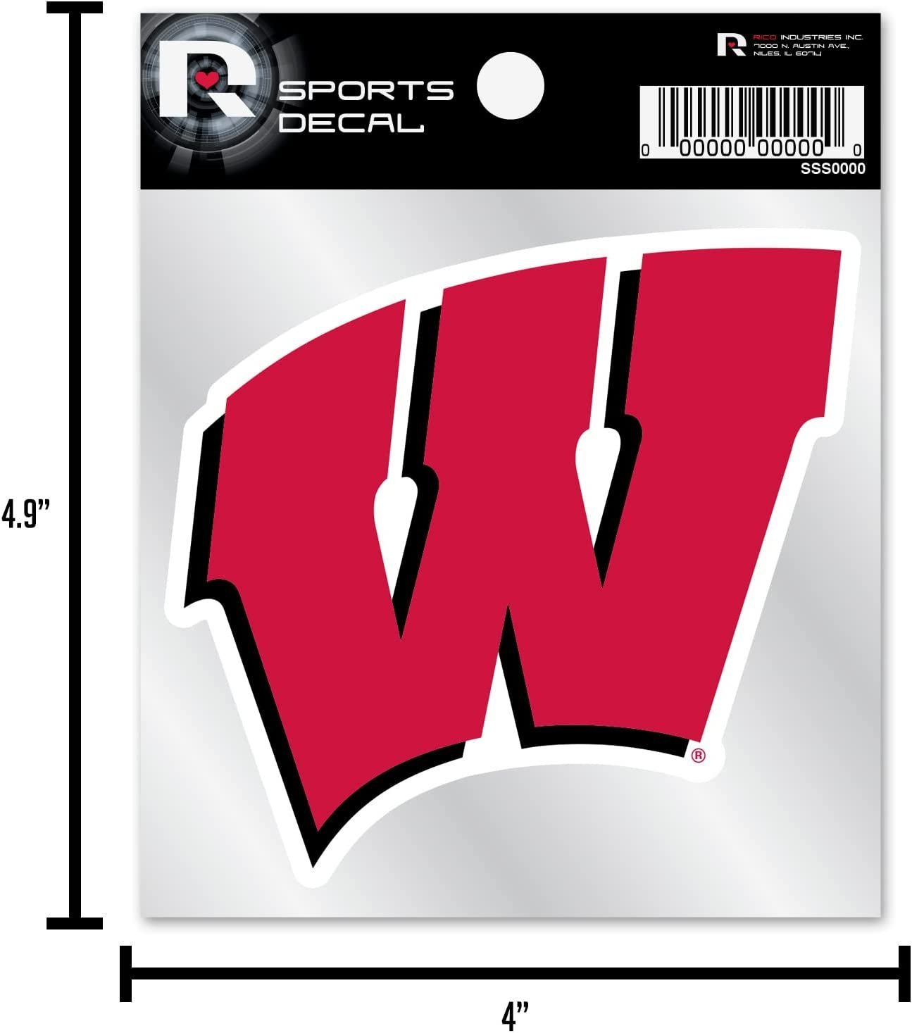 University of Miami Hurricanes 4x4 Inch Sticker Decal, Camo Design, Flat Vinyl, Full Adhesive Backing