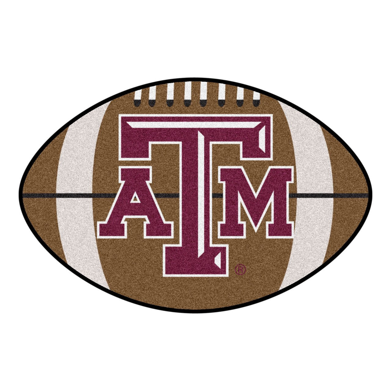 Texas A&M University Aggies Floor Mat Area Rug, 20x32 Inch, Non-Skid Backing, Football Design, Officially Licensed
