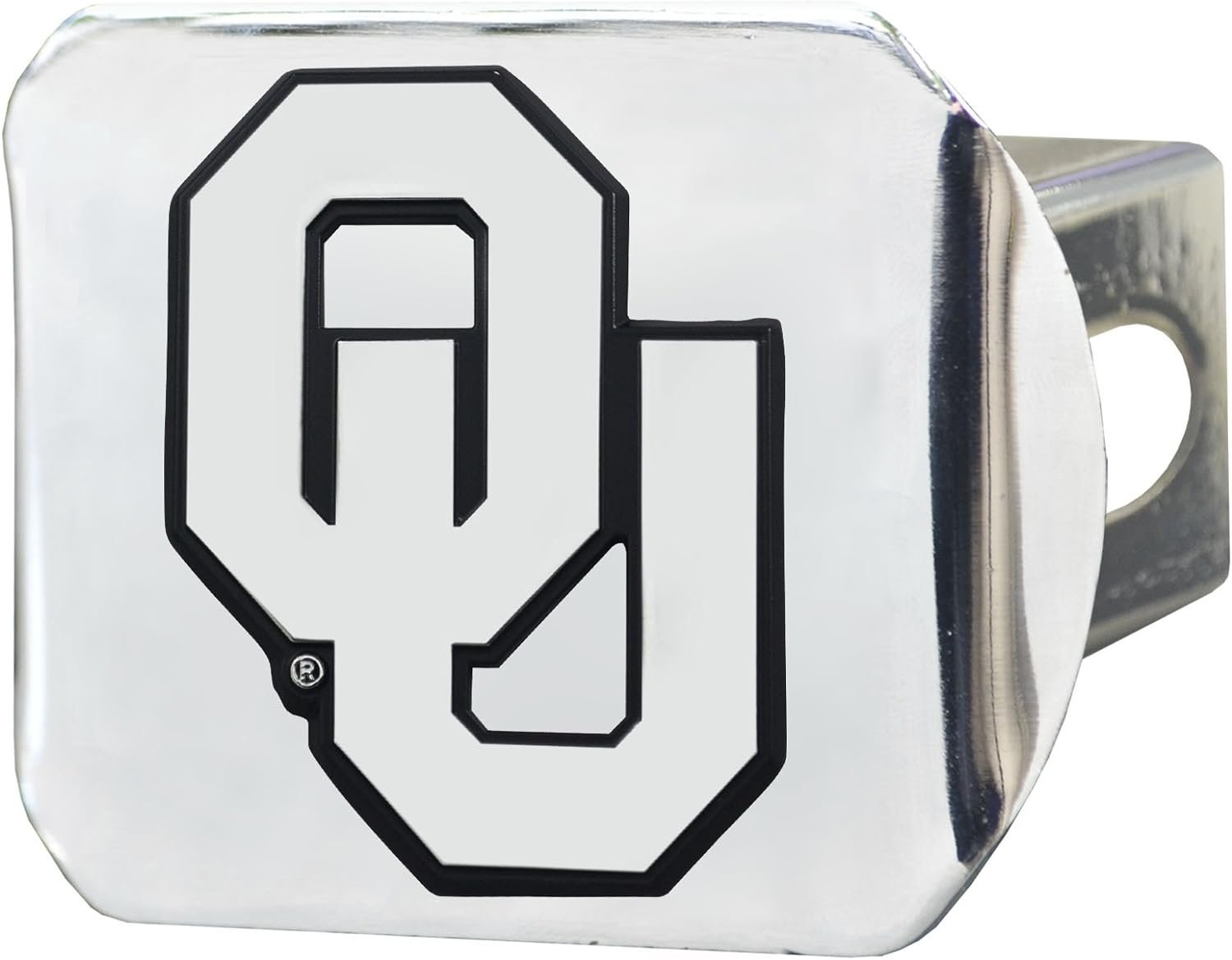 University of Oklahoma Sooners Hitch Cover Solid Metal with Raised Chrome Metal Emblem 2" Square Type III