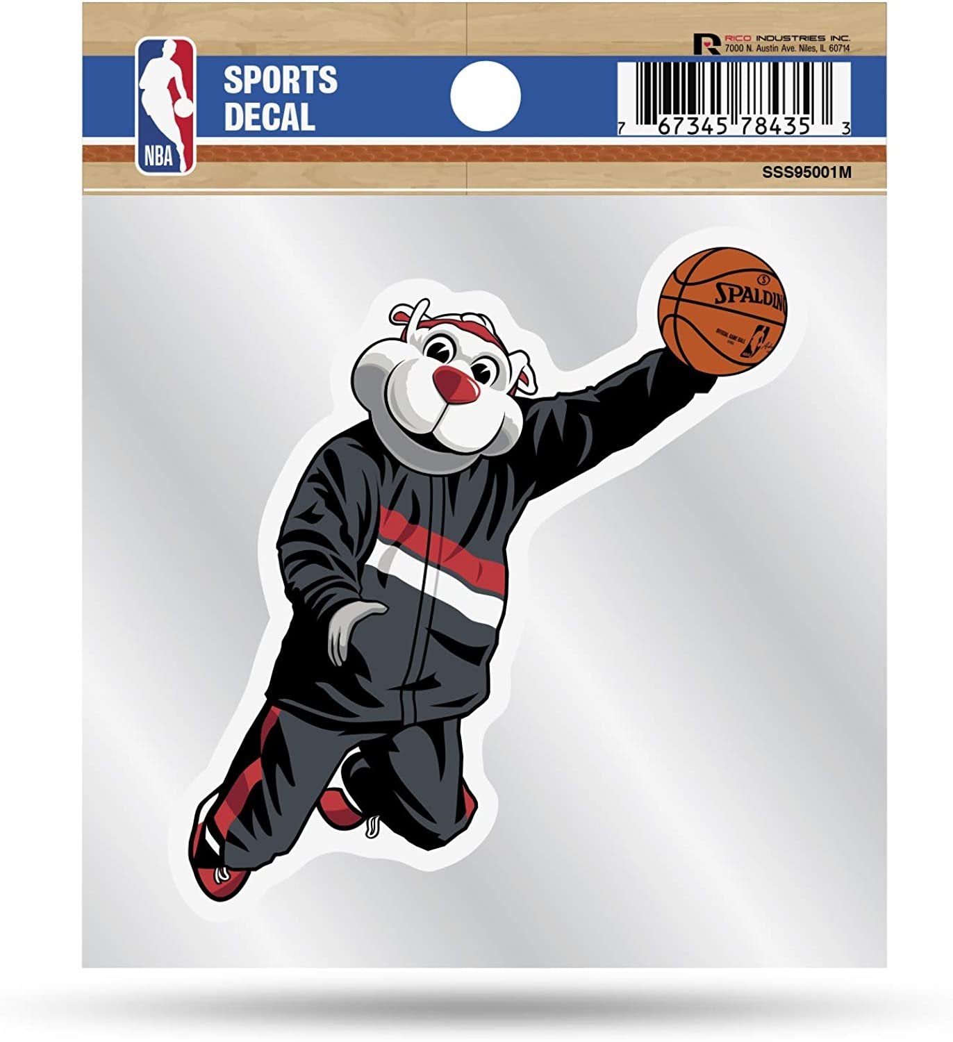 Portland Trail Blazers 4x4 Decal Sticker Mascot Logo Premium with Clear Backing Flat Vinyl Auto Home NBA
