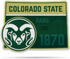 Colorado State Rams Pennant State Shape 18 Inch Soft Felt University of