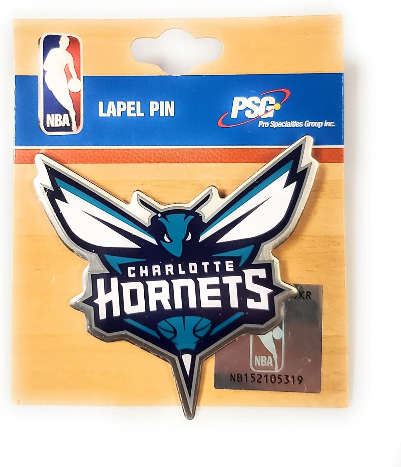 Charlotte Hornets Metal Hat Lapel Pin Basketball