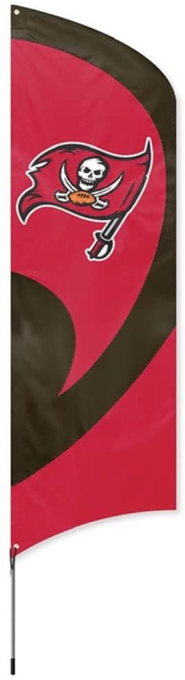 Tampa Bay Buccaneers Tall Team Flag Tailgating Flag Kit 8.5 x 2.5 feet with Pole