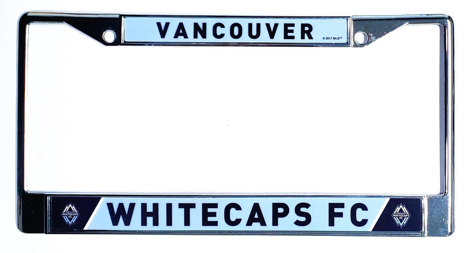 Vancouver Whitecaps FC Premium Metal License Plate Frame Chrome Tag Cover, Standard 6x12 Inch, Officially Licensed
