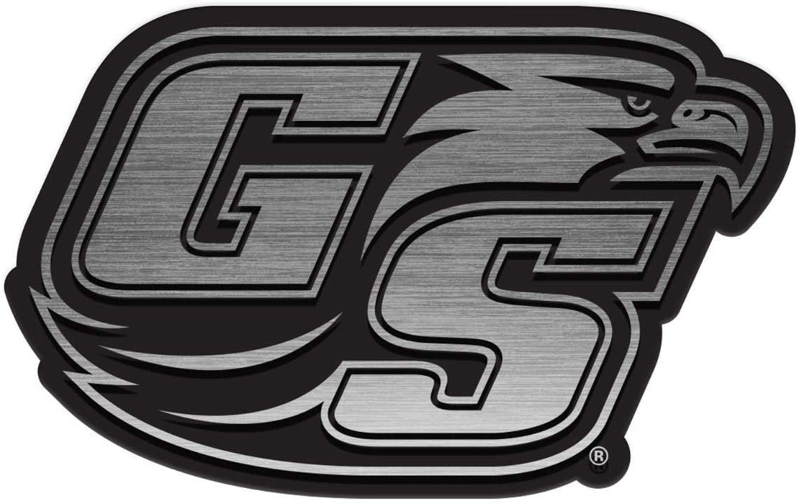 Georgia Southern University Eagles Premium Auto Emblem Solid Metal, Raised, Die Cut, Antique Nickel Design, Full Adhesive Backing, Officially Licensed