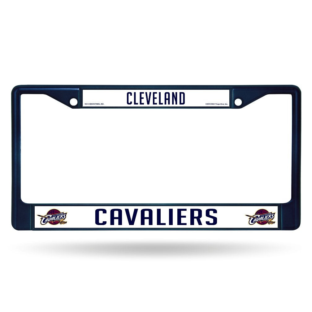 Cleveland Cavaliers Premium Blue Metal License Plate Frame Tag Cover, 12x6 inch, Pre-Drilled Holes, Officially Licensed