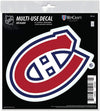 Montreal Canadiens 6 Inch Decal Sticker, Flat Vinyl, Die Cut, Primary Design, Full Adhesive Backing