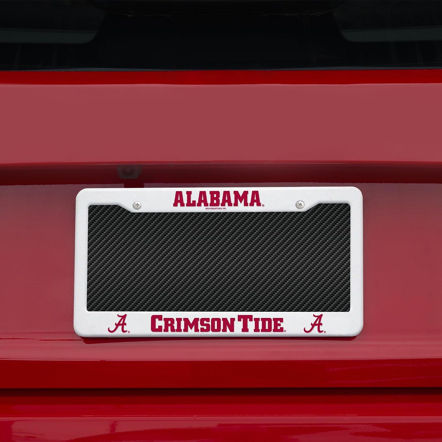 Kansas City Chiefs 2024 Champions License Plate Frame Tag Cover, White Plastic, 12x6 Inch, Officially Licensed