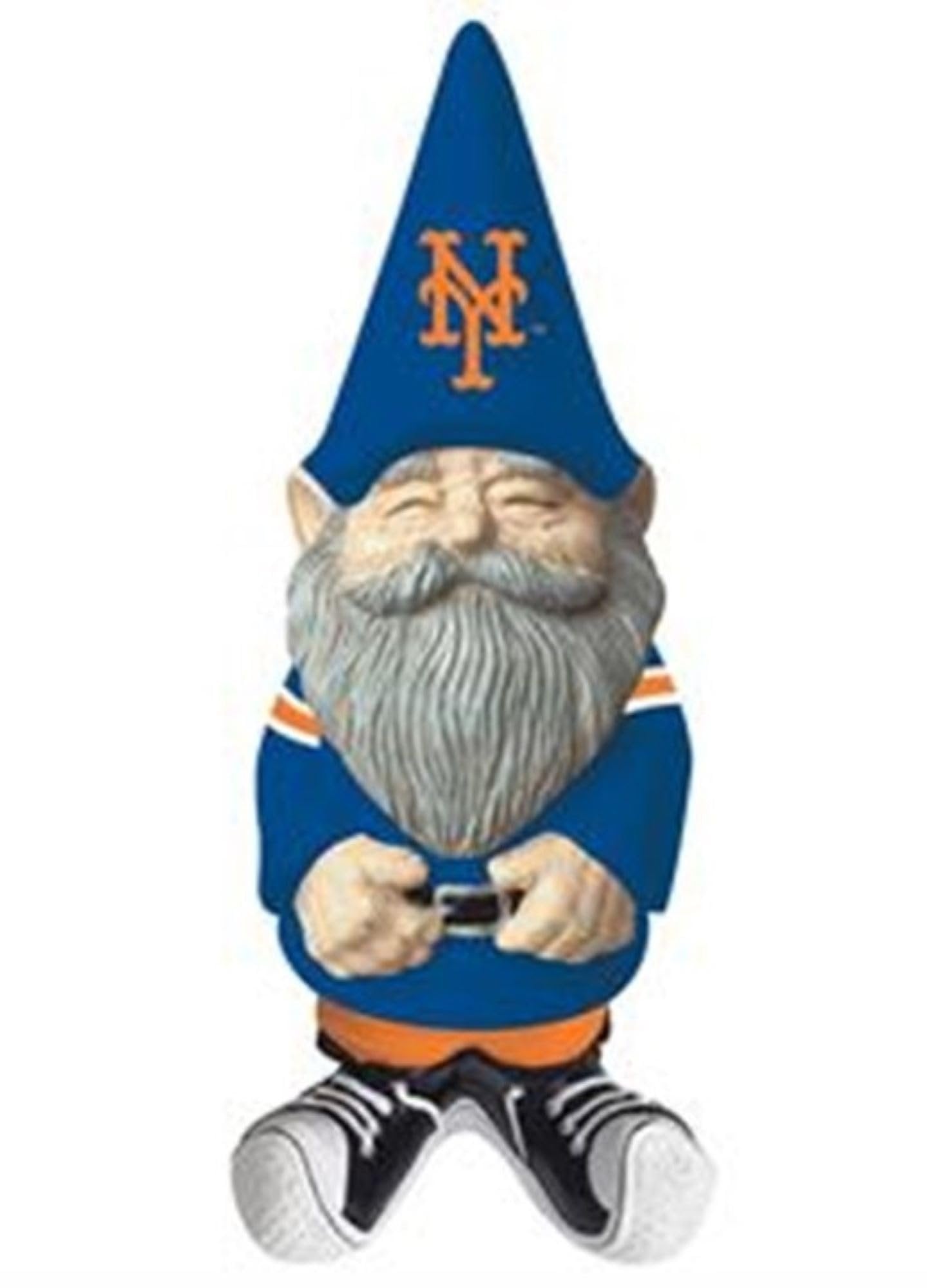 New York Mets Garden Gnome, 11 Inch Hand Painted Resin Statue, Indoor Outdoor Decor, Officially Licensed