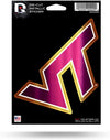 Virginia Tech Hokies 5 Inch Die Cut Shimmer Metallic Decal Sticker Flat Vinyl