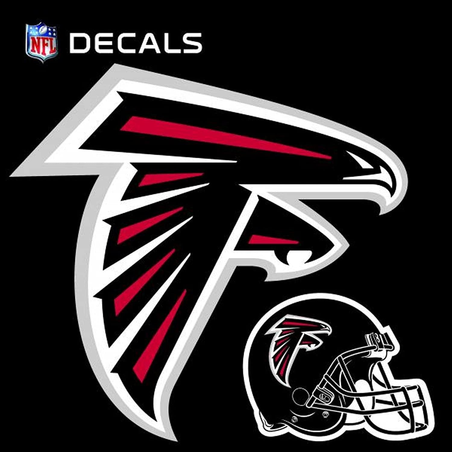 Atlanta Falcons 8 Inch Decal Sticker with Bonus Sticker Flat Vinyl Logo Design