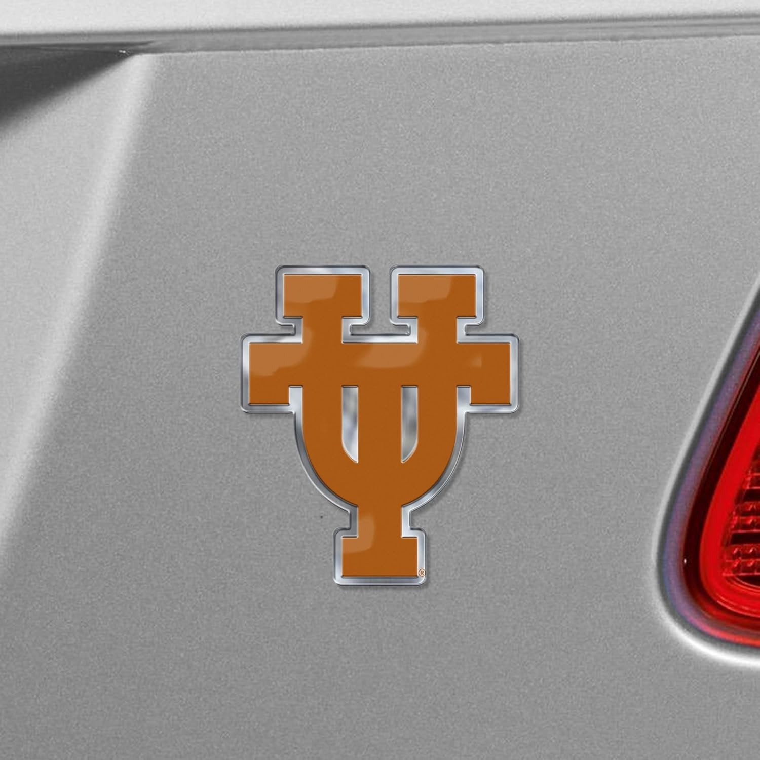 University of Texas Longhorns Embossed Color Auto Emblem, Raised Aluminum Metal, Full Adhesive Backing, Officially Licensed