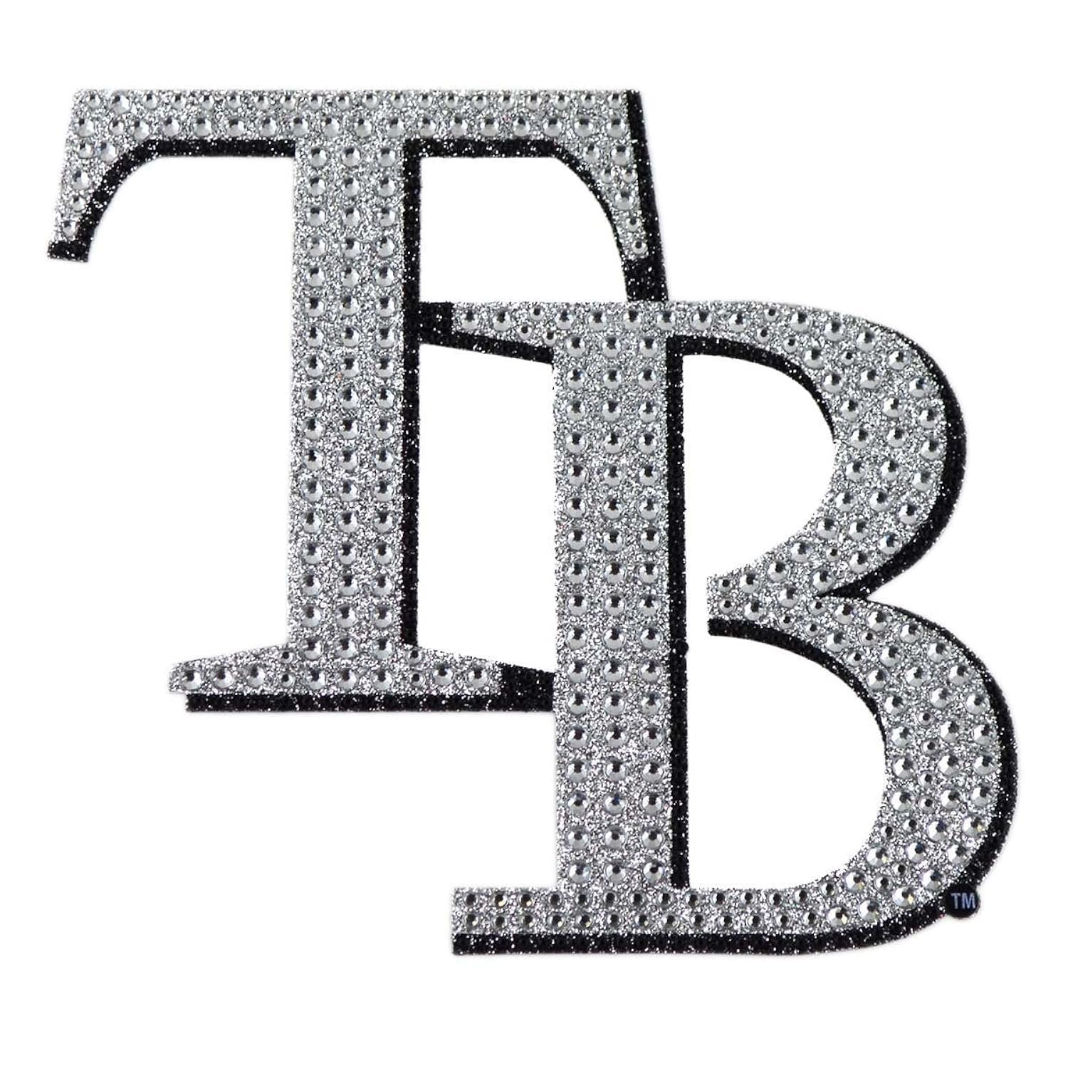 Tampa Bay Rays Bling Decal, Silver, Large 6 Inch, Officially Licensed