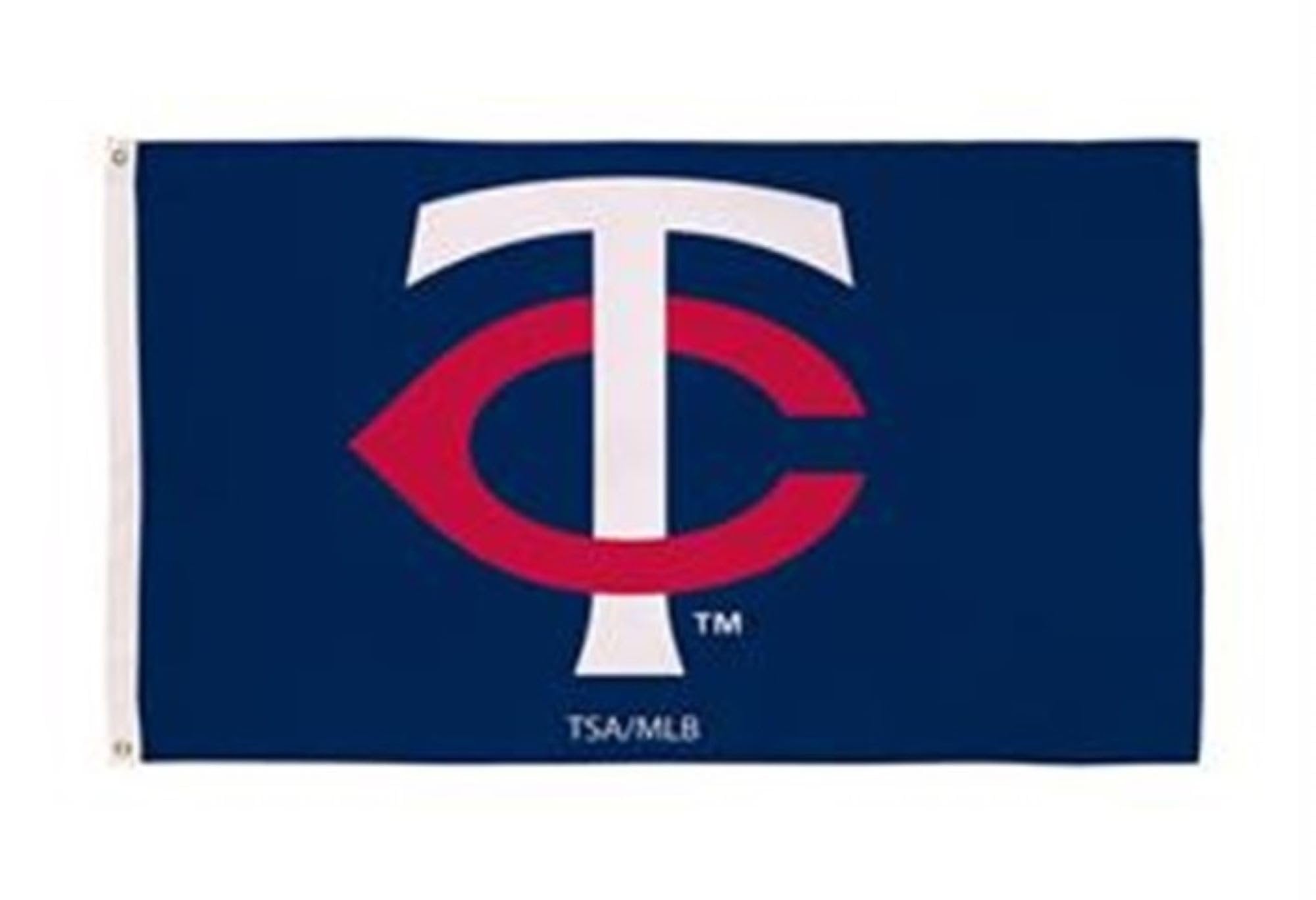 Minensota Twins Premium 3x5 Foot Flag Banner, Metal Grommets, Indoor Outdoor, Single Sided, Officially Licensed