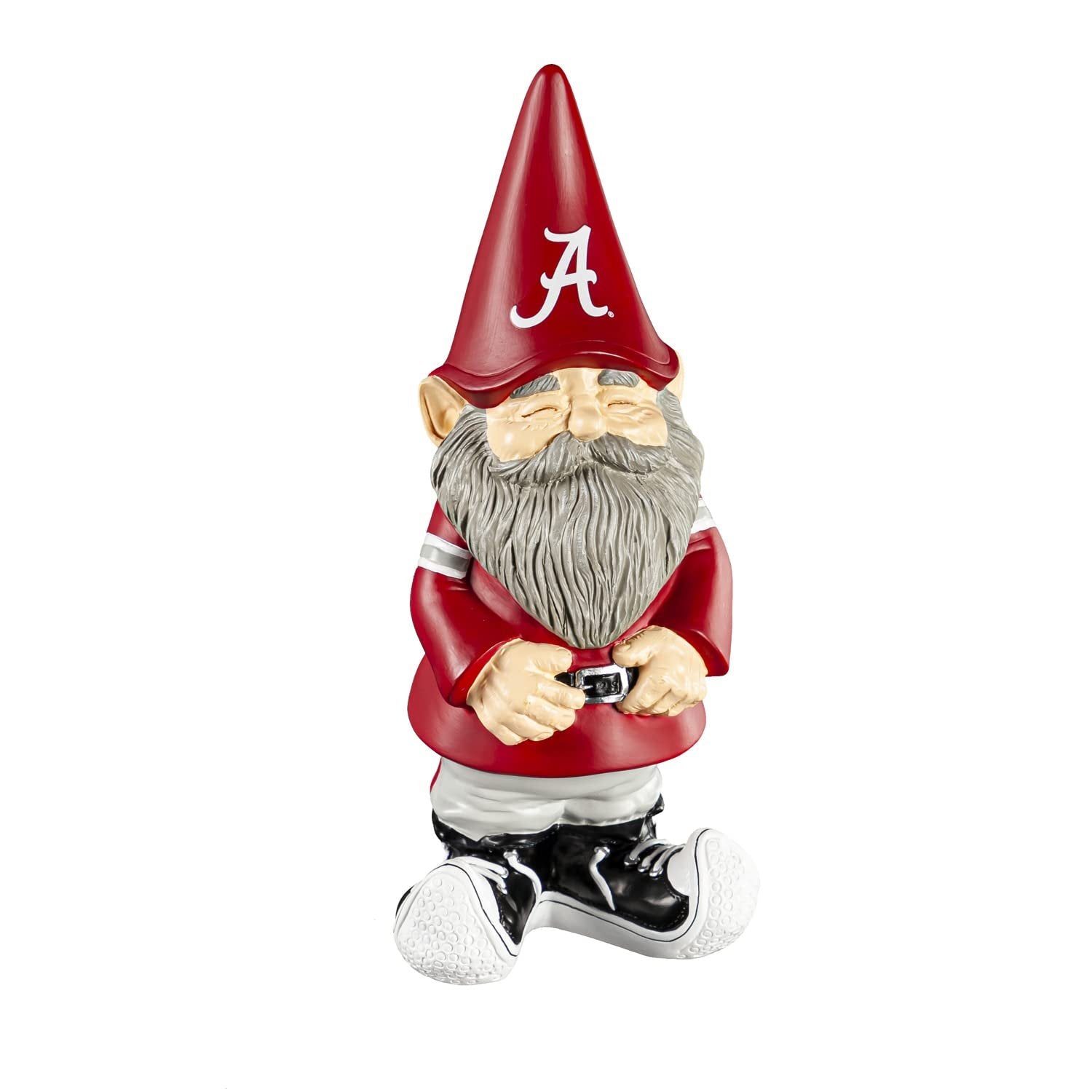 University of Alabama Crimson Tide Garden Gnome, 11 Inch Hand Painted Resin Statue, Indoor Outdoor Decor, Officially Licensed