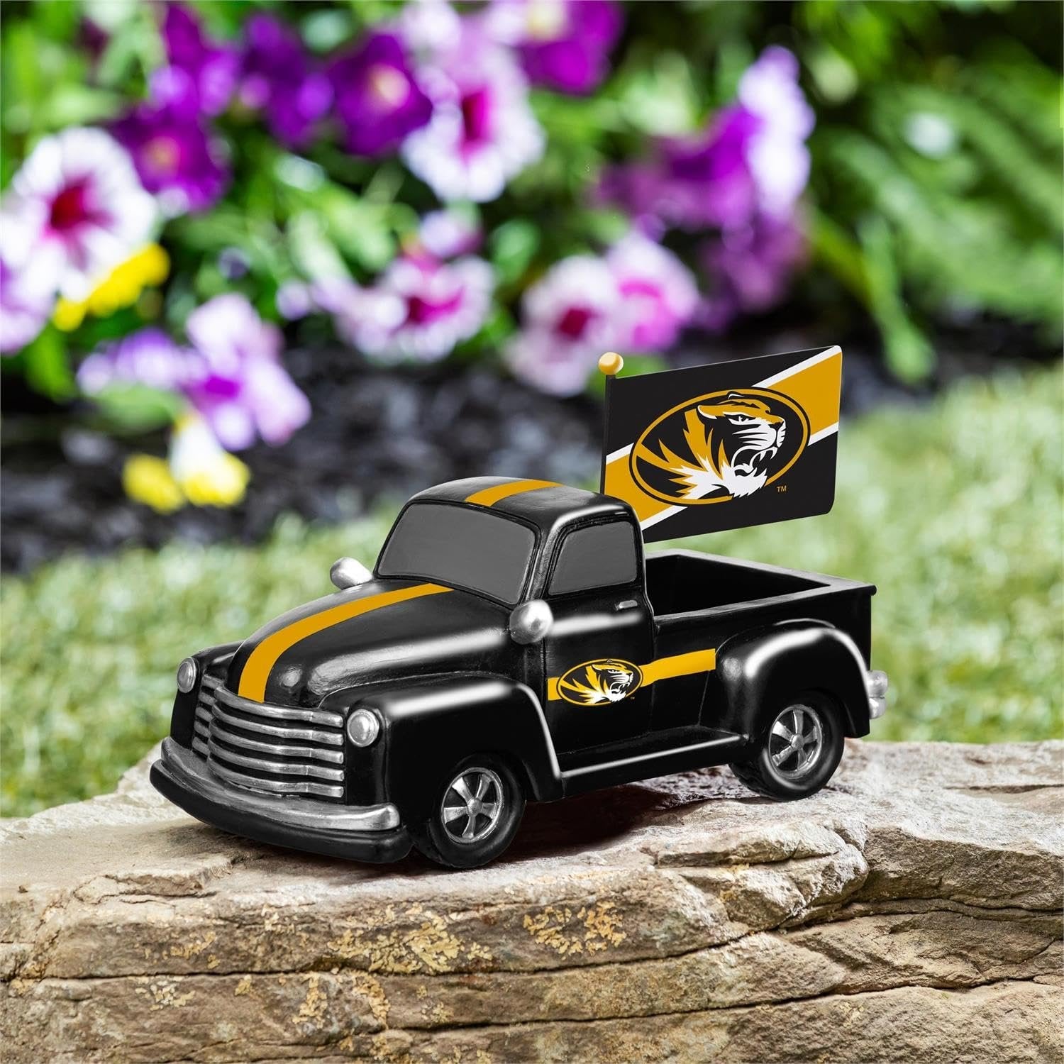 University of Missouri Tigers 9 Inch Metal Rally Truck Statue, Outdoor Garden or Indoor Fan Decor, Sports Fan Collectible Figurine, Officially Licensed