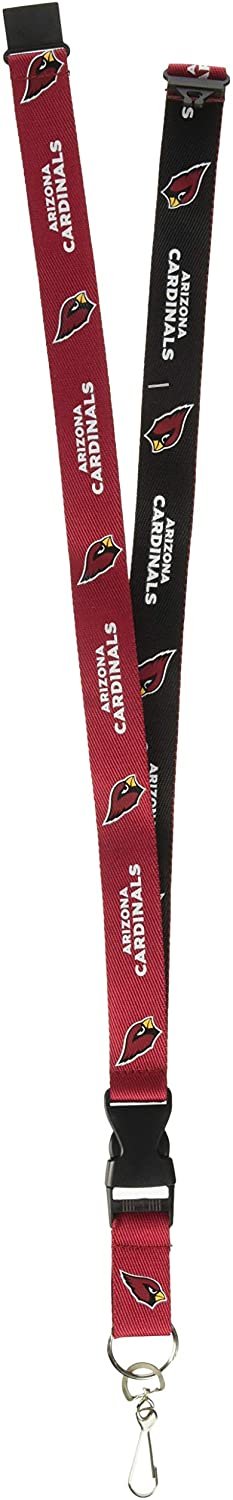 Arizona Cardinals Lanyard Keychain Double Sided Breakaway Safety Design Adult 18 Inch