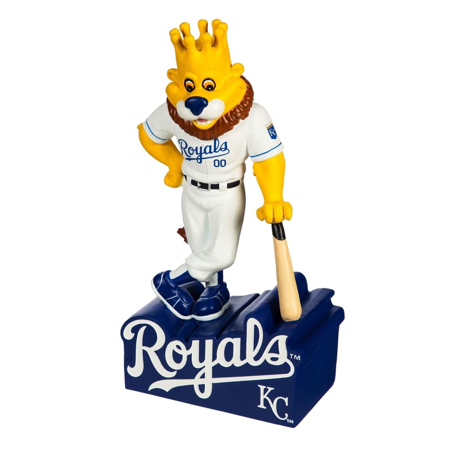 Kansas City Royals Team Mascot Garden Statue, Hand Painted Resin, 12 Inch, Indoor Outdoor Decorative Sports Mascot, Officially Licensed