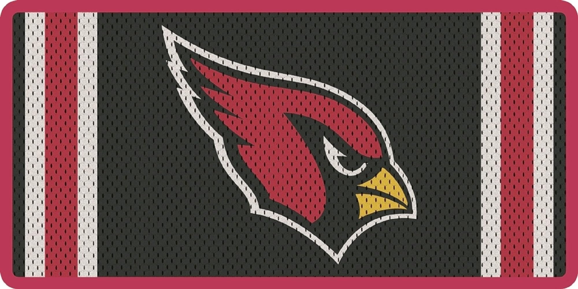 Arizona Cardinals, Premium Laser Cut Tag License Plate, Jersey Design, Acrylic Inlaid, 12x6 Inch