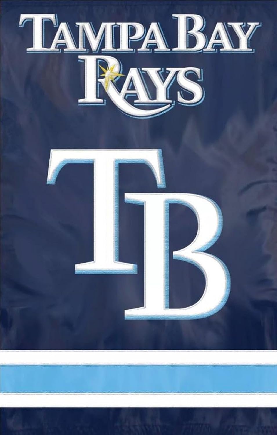 Tampa Bay Rays Premium Double Sided Vertical Banner Flag, Embroidered Applique, 28x44 Inch, Nylon, Officially Licensed
