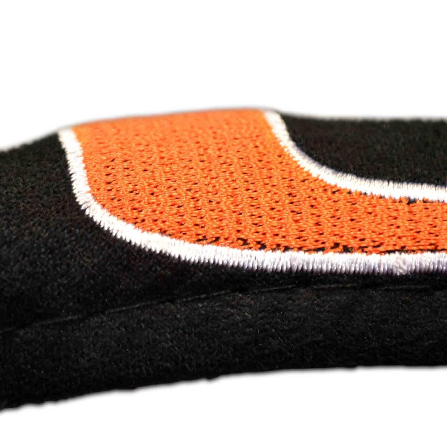 Miami Dolphins Steering Wheel Cover Premium Embroidered Black 15 Inch, Officially Licensed