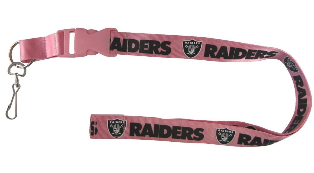 NFL Oakland Raiders Lanyard, Pink