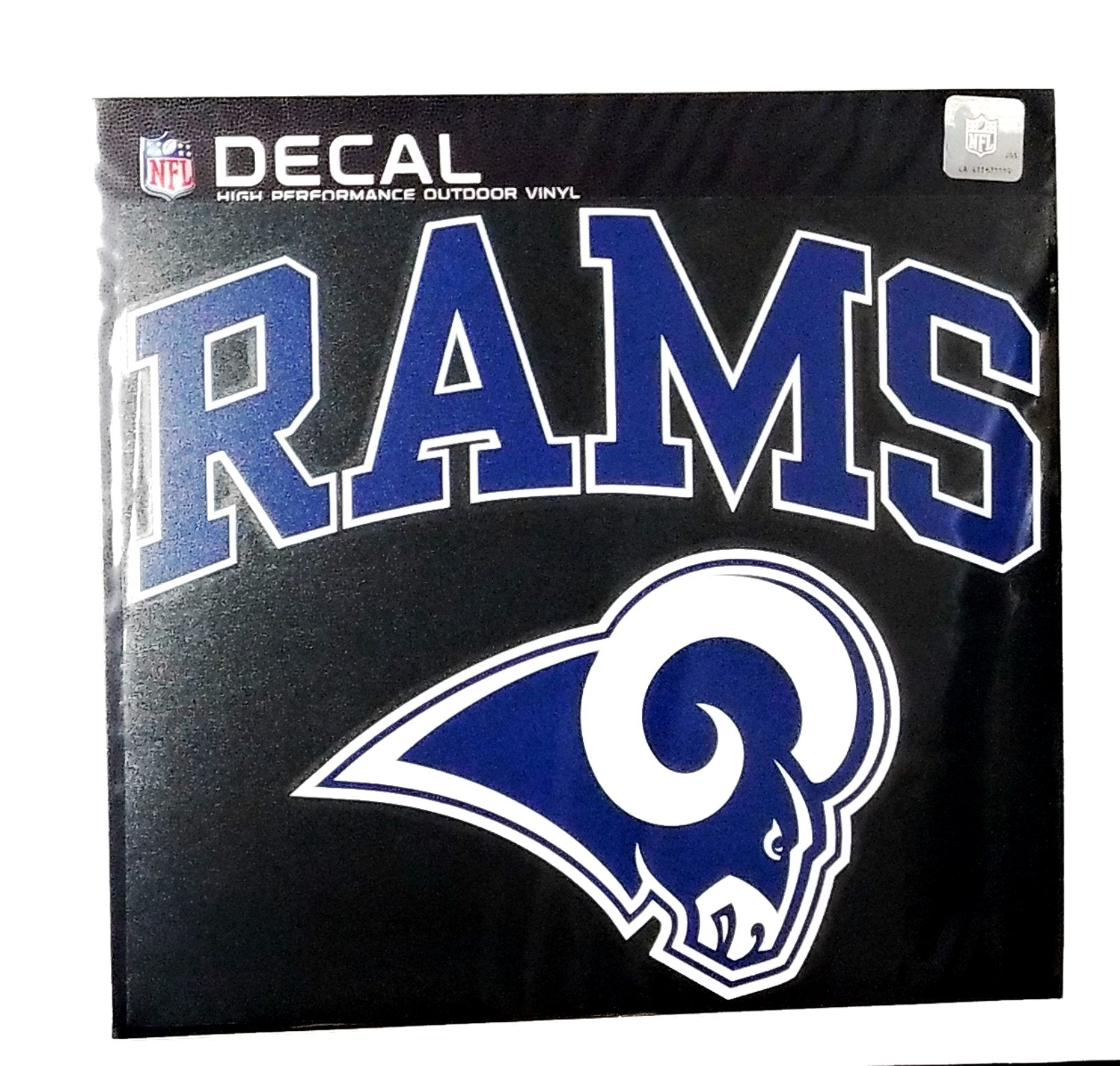 Los Angeles Rams Premium 8 Inch Decal Sticker, Arch Design, Flat Vinyl, Shape Cut, Easy Peel & Stick Application, Great for Auto or Home, Officially Licensed