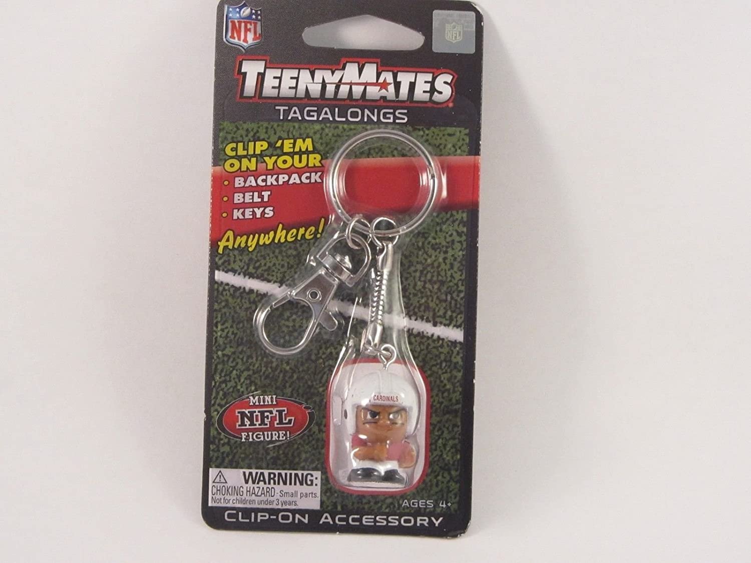 Party Animal NFL Arizona Cardinals Teeny Mates Keychain Tag Along Figure