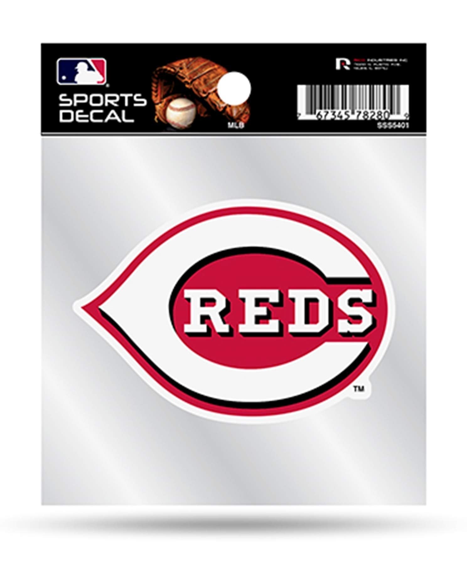 Reds Clear Backer Decal W/Primary Logo (4"X4") SSS5401 Reds Clear Backer Decal W/Primary Logo (4"X4")