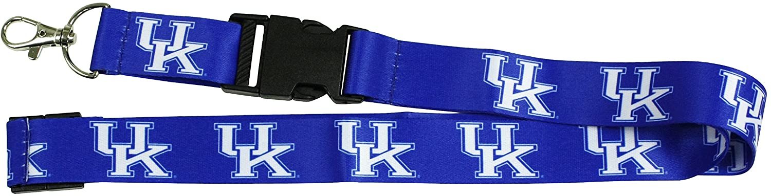 University of Kentucky Wildcats Lanyard Keychain Double Sided Breakaway Safety Design Adult 18 Inch