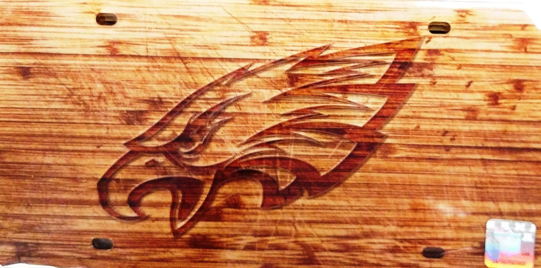 Philadelphia Eagles Wood Style License Plate