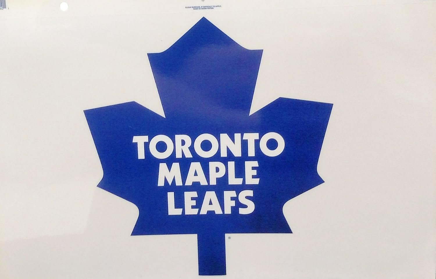 Toronto Maple Leafs Retro Logo Jumbo Static Cling Decal Sticker, 10x11 Inch, Home or Auto Use, Reusuable Peel and Stick Application to any Flat Clean Surface, Officially Licensed