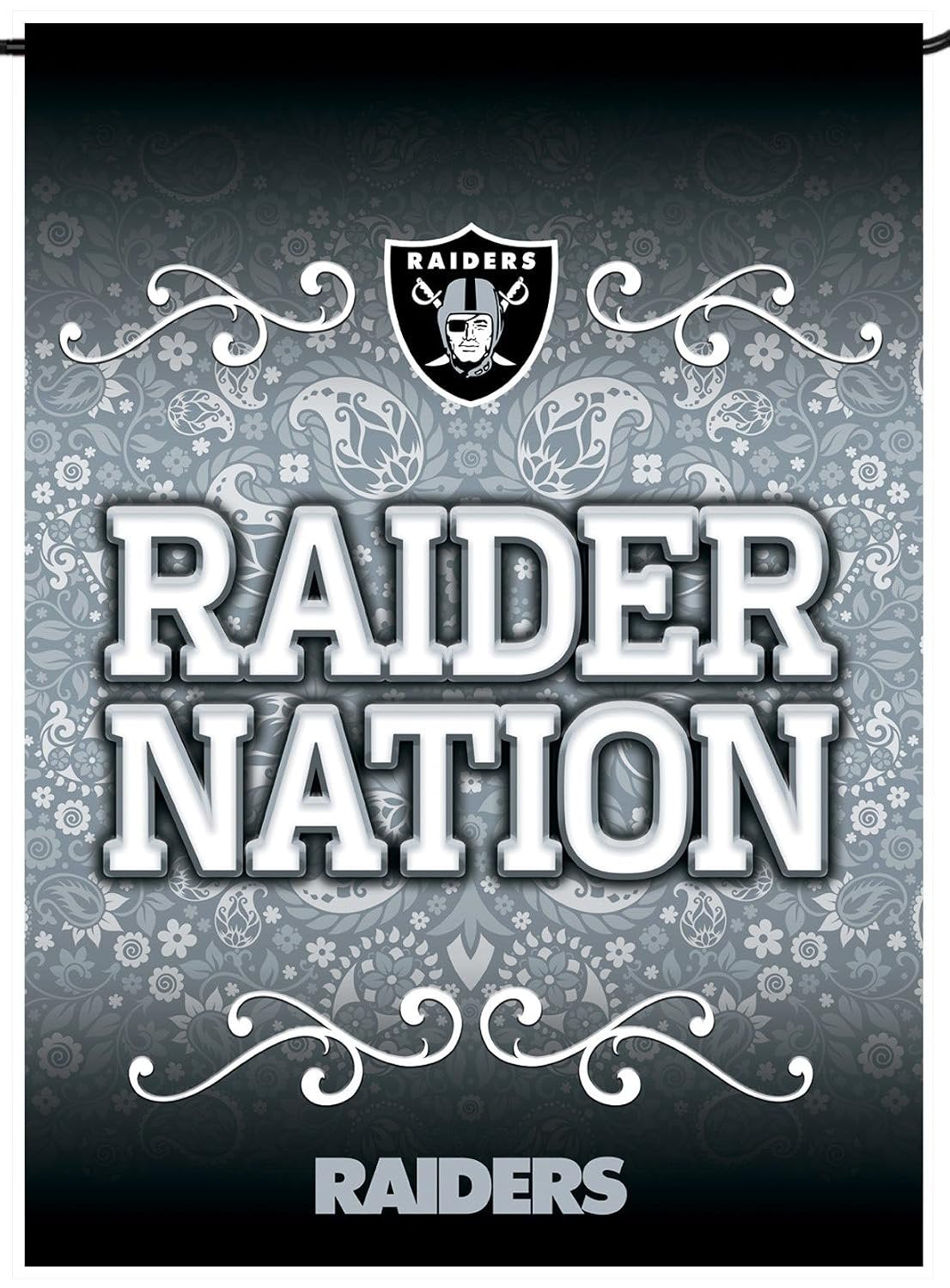 Las Vegas Raiders Premium Double Sided Garden Flag Banner, 13x18 Inch, Display Pole Sold Separately, Officially Licensed