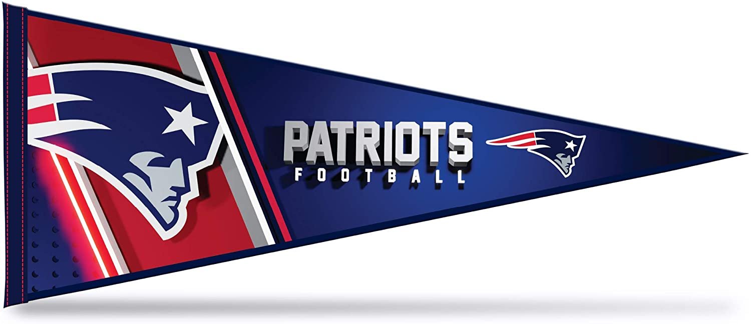 New England Patriots Pennant 12x30 Inch Soft Felt