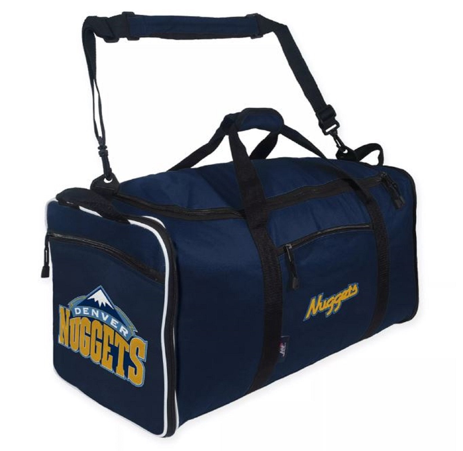 Denver Nuggets Duffel Bag Steal Design 28x11x12 Inch, Fold Up Zipper Design