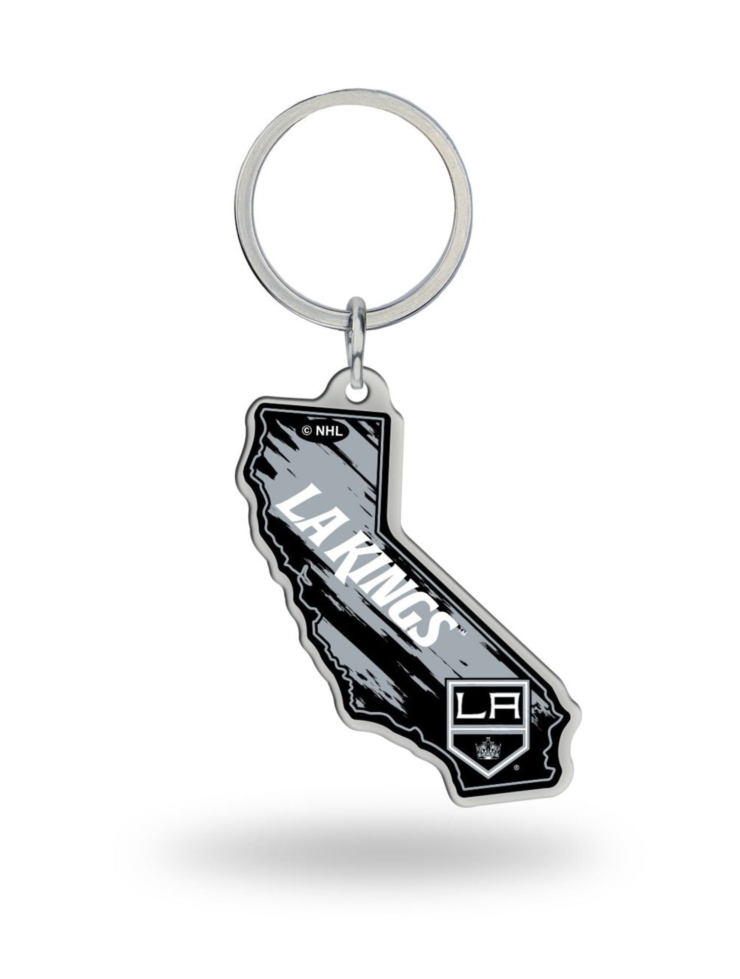 Rico Industries NHL Hockey Los Angeles Kings State Shape Keychain