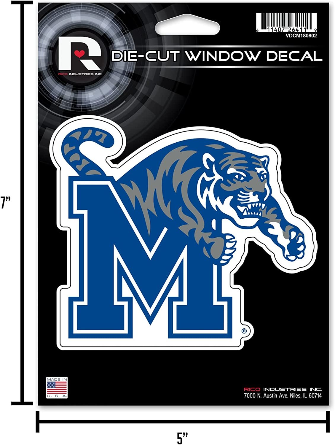 University of Kentucky Wildcats 5 Inch Die Cut Flat Vinyl Decal Sticker, Full Adhesive Backing