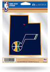 Utah Jazz 5 Inch Sticker Decal, Home State Design, Flat Vinyl, Full Adhesive Backing