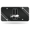 Detroit Lions Premium Metal Auto Tag License Plate, Retro Logo, Carbon Fiber Design, 6x12 Inch, Pre-Drilled Holes, Officially Licensed