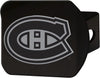 Montreal Canadiens Metal Hitch Cover, Black, 2 Inch Square Type III Hitch Cover
