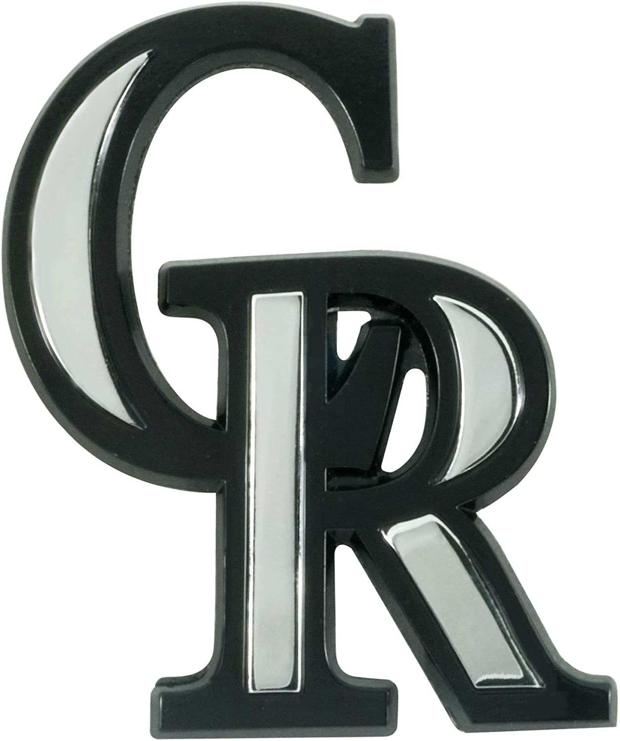 Colorado Rockies Solid Metal Raised Auto Emblem Decal Adhesive Backing