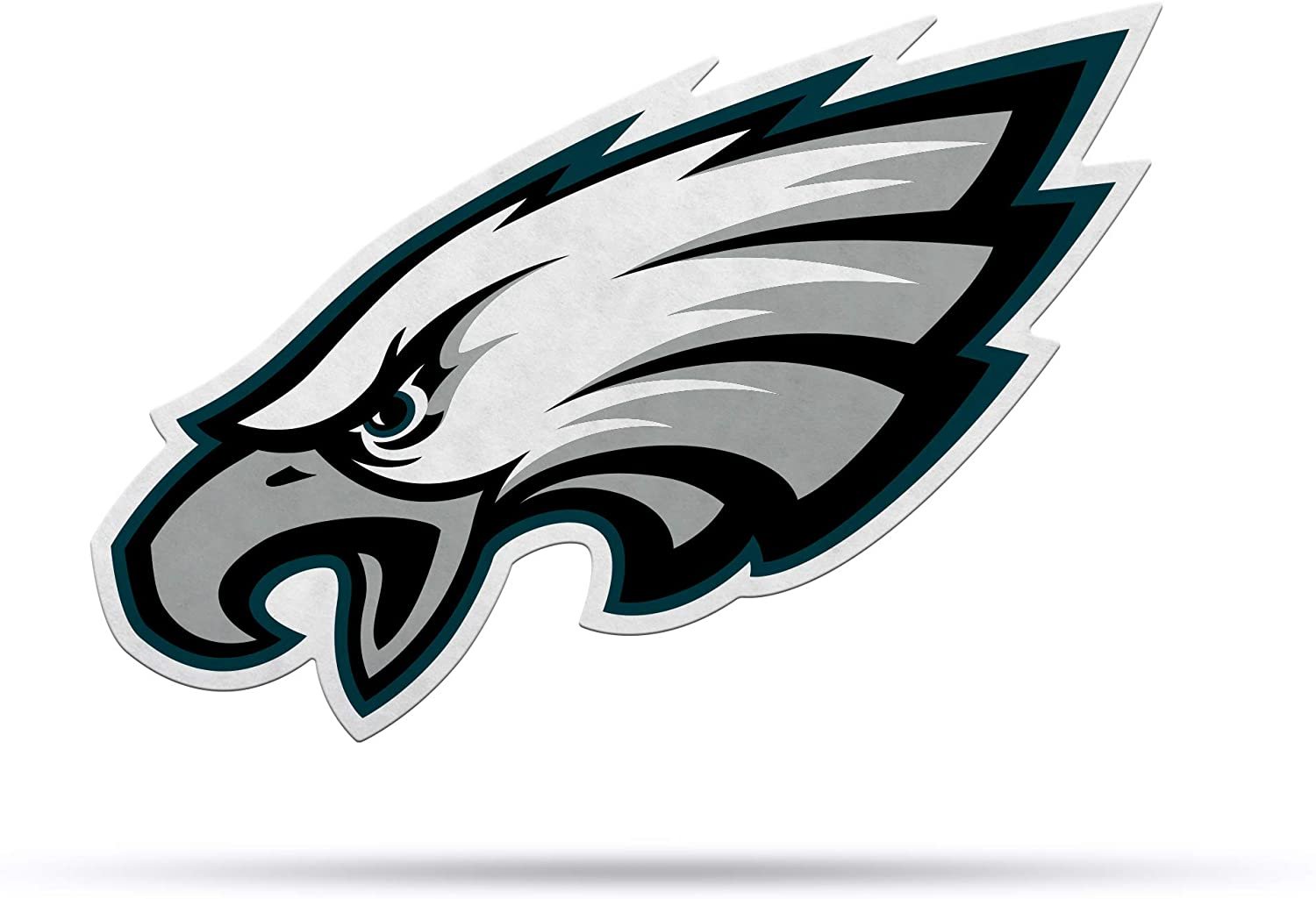 NFL Philadelphia Eagles NFL Primary Logo Shape Cut Pennant, Team color, Item footprint: 18" x 18"
