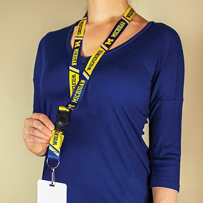 Rutgers Scarlet Knights Lanyard Keychain 2-sided Breakaway Clip GRAY University of