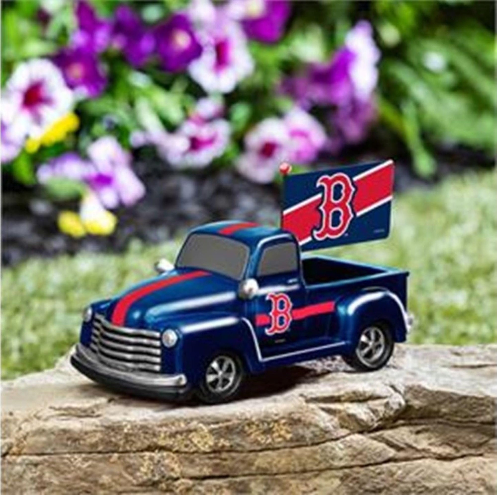 Boston Red Sox 9 Inch Metal Rally Truck Statue, Outdoor Garden or Indoor Fan Decor, Sports Fan Collectible Figurine, Officially Licensed