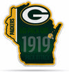 Green Bay Packers Pennant State Shape 18 Inch Soft Felt