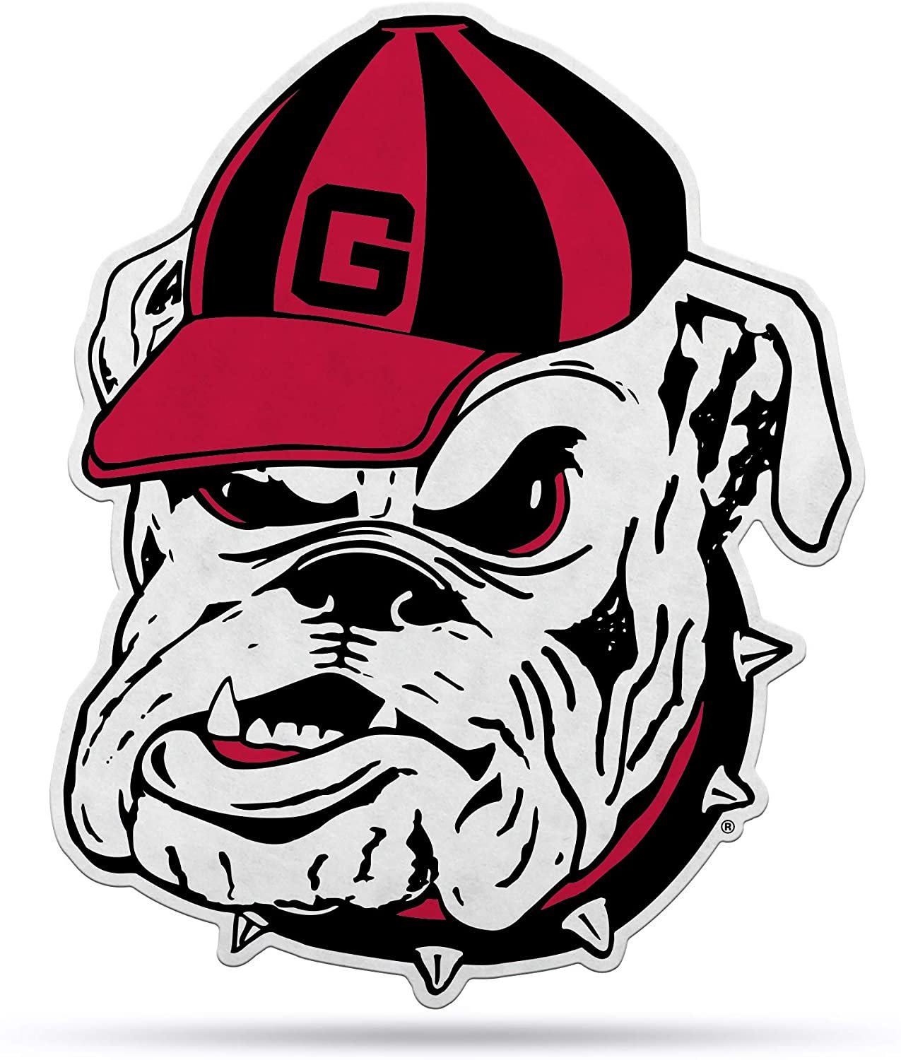 Georgia Bulldogs Premium Die Cut Mascot Pennant Approx. 17.5 x 14 inches