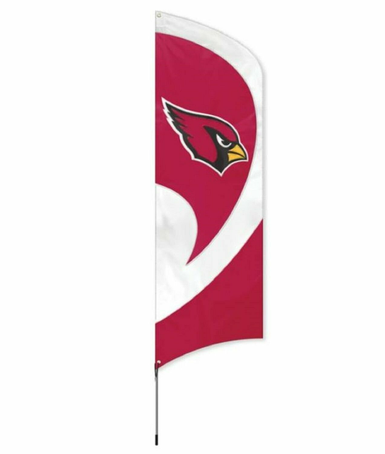 Arizona Cardinals Tall Team Flag Tailgating Flag Kit 8.5 x 2.5 feet with Pole