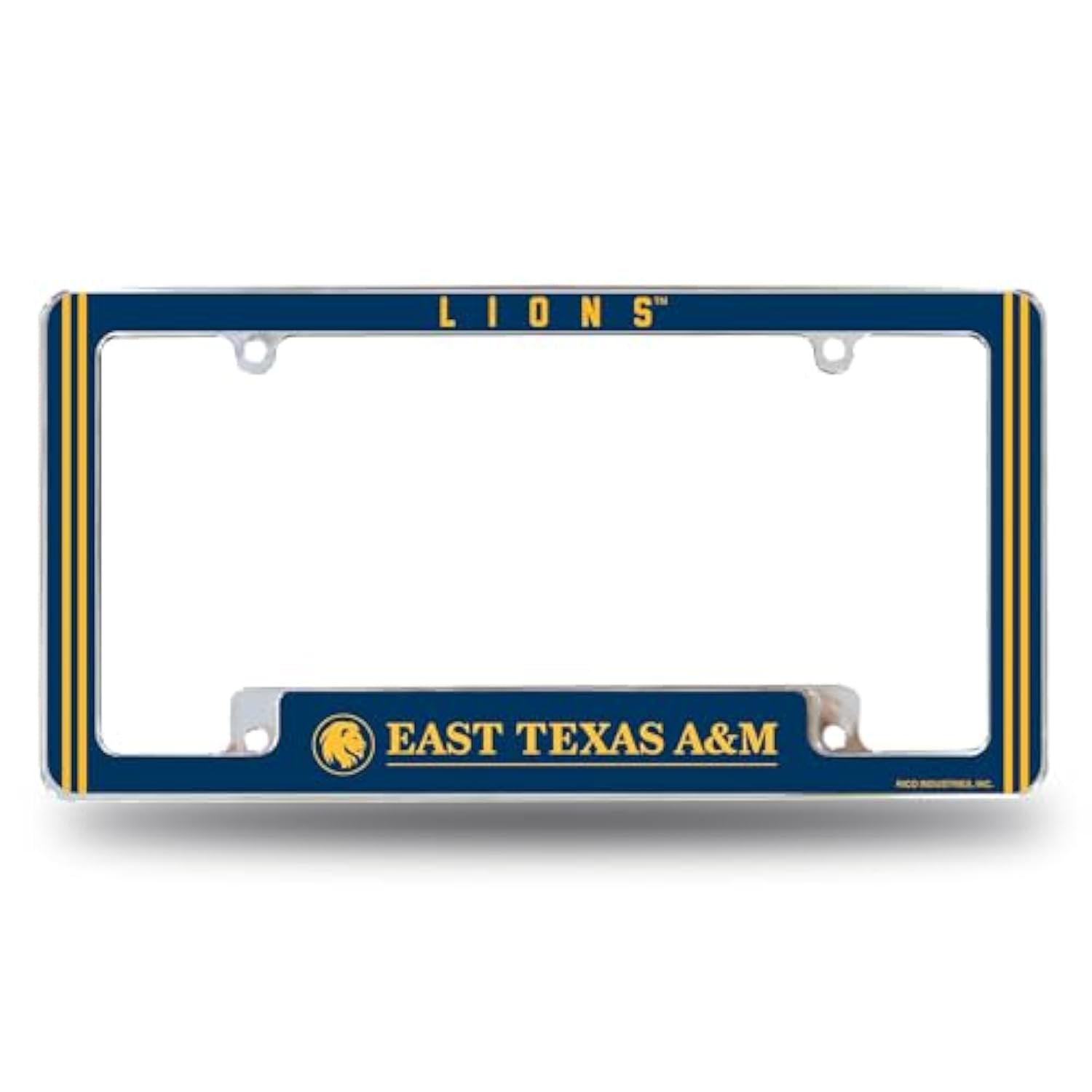 Dickinson State University Blue Hawks Premium Metal License Plate Frame Tag Cover, 12x6 inch, Pre-Drilled Holes, Officially Licensed