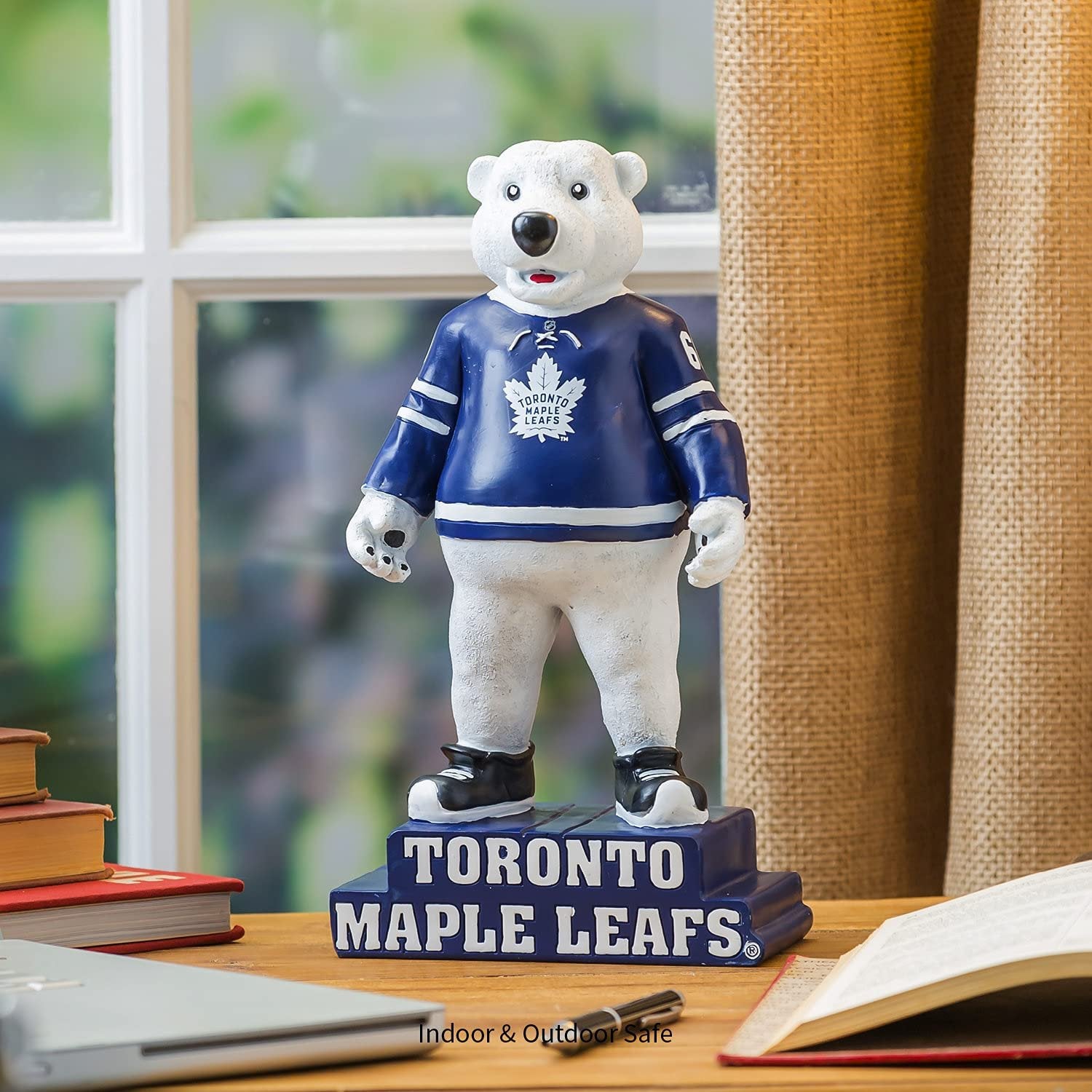 Toronto Maple Leafs Team Mascot Garden Statue, Hand Painted Resin, 12 Inch, Indoor Outdoor Decorative Sports Mascot, Officially Licensed